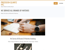 Tablet Screenshot of precision-quartz.com